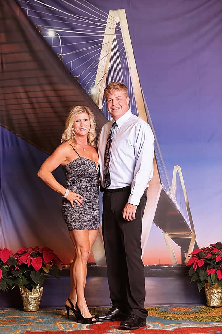 Step & Repeat Charleston, SC with the Ravenel bridge